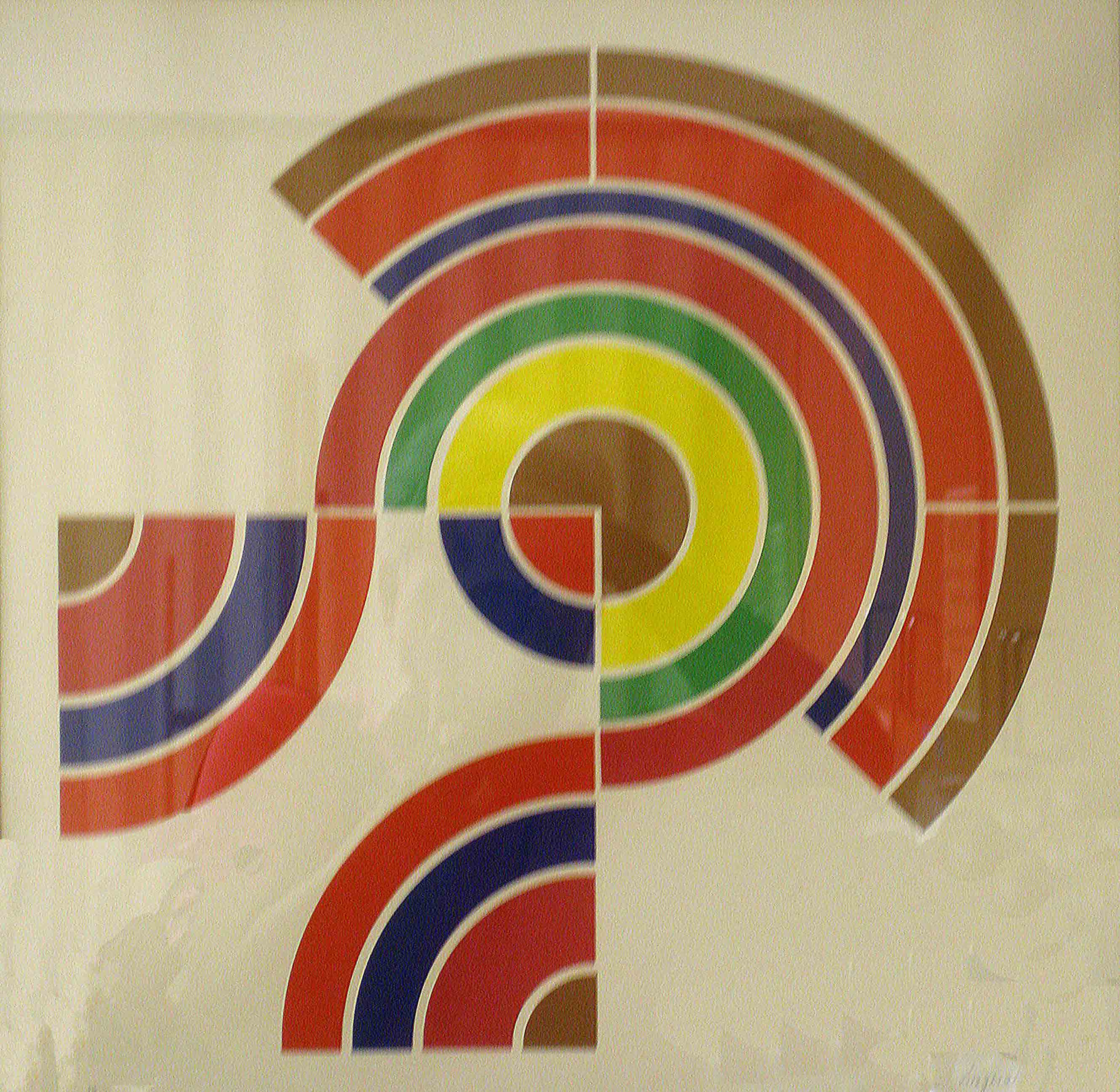 \"Fragments from Circle Series\" by Astrid Fitzgerald / Serigraph / Anonymous donation fitzgerald