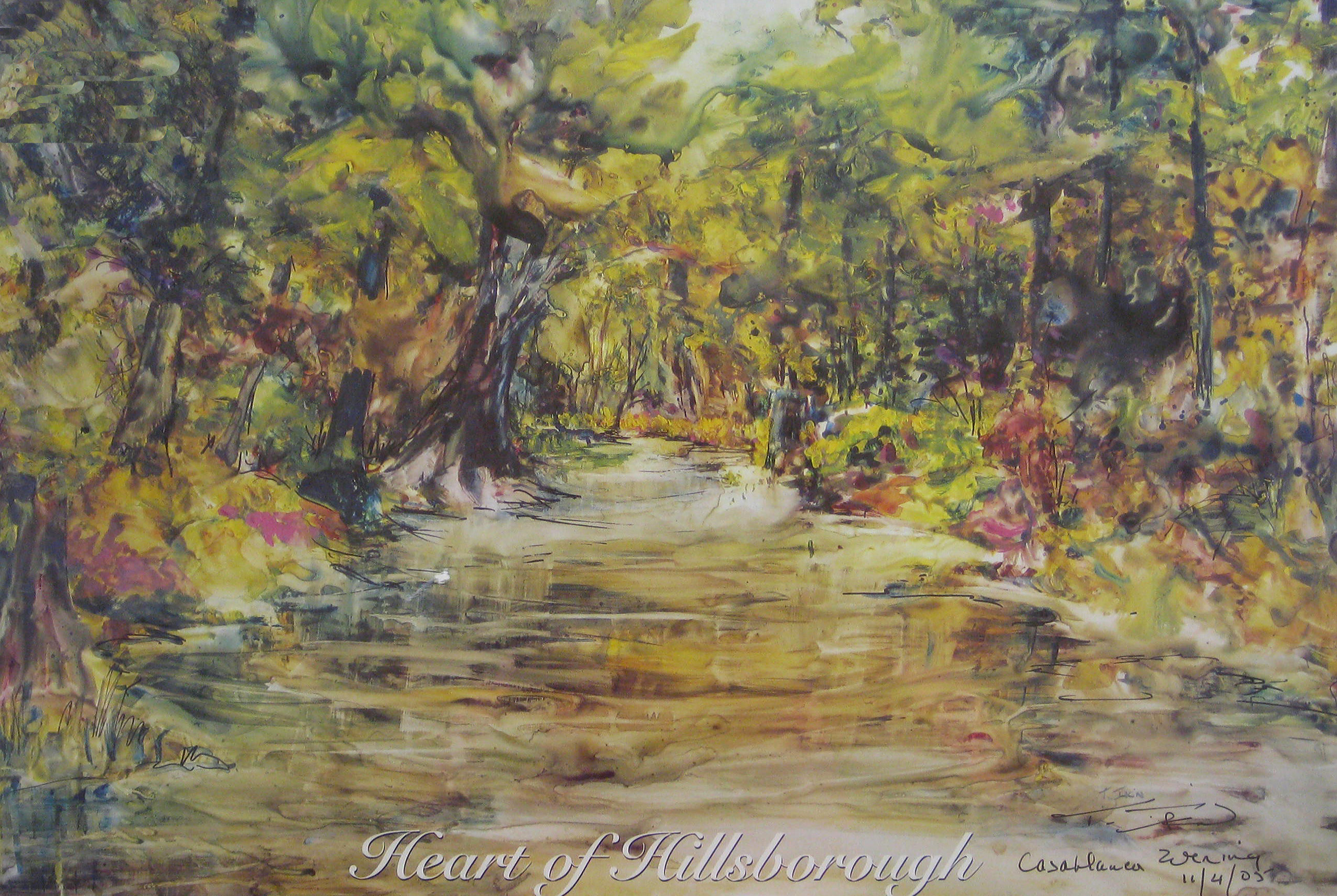 \"Heart of Hillsborough\" by Taylor Ikin / Watercolor / Anonymous donation, 2008 heart-of-hillsborough