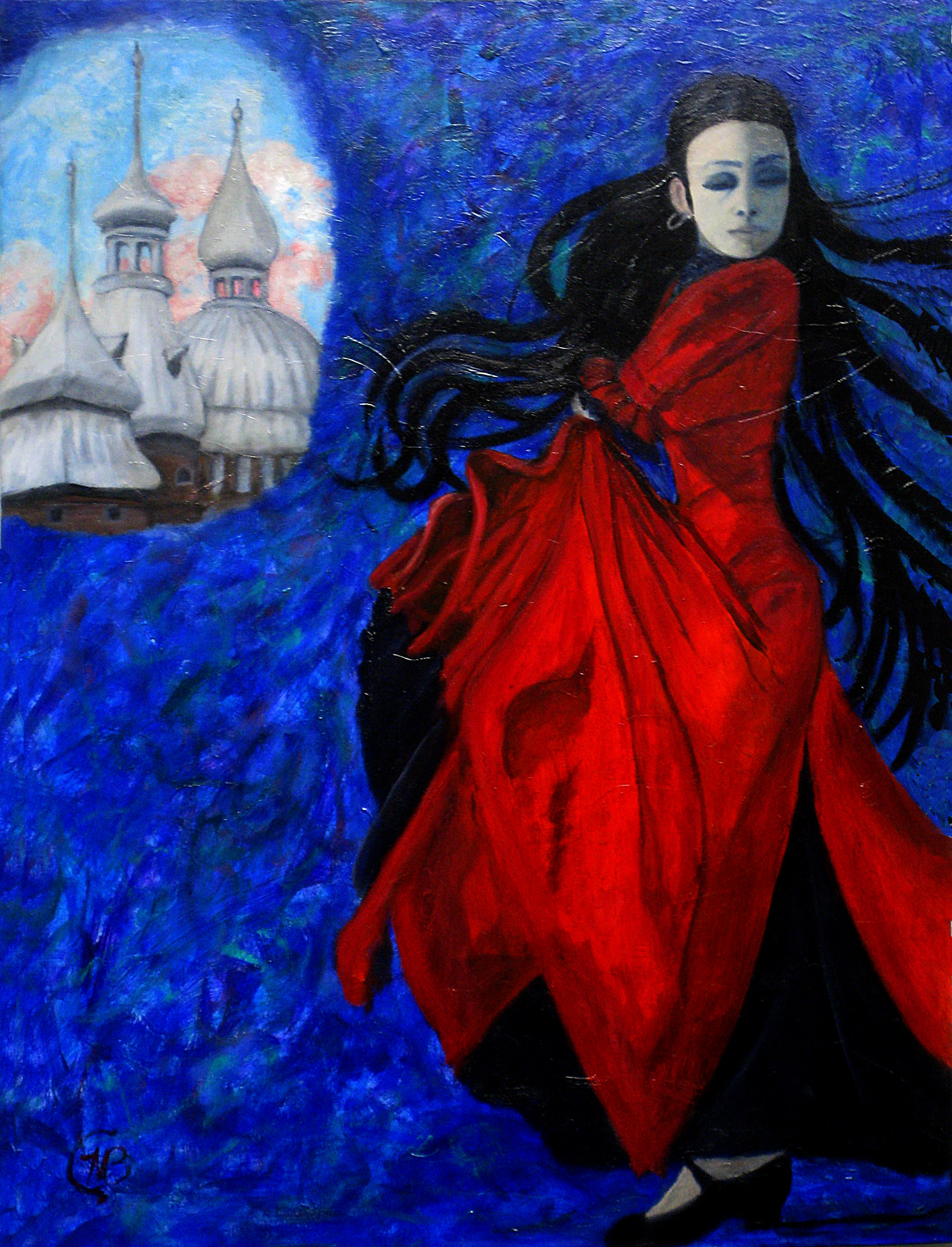 \"Flamenco Dancer in Tampa\" by Mary Ellen Bitner / Oil / Donated by Mary Ellen Bitner, 2009 mary-ellen