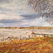"Fall Day at Oneida Lake" by Catharine DeMare
