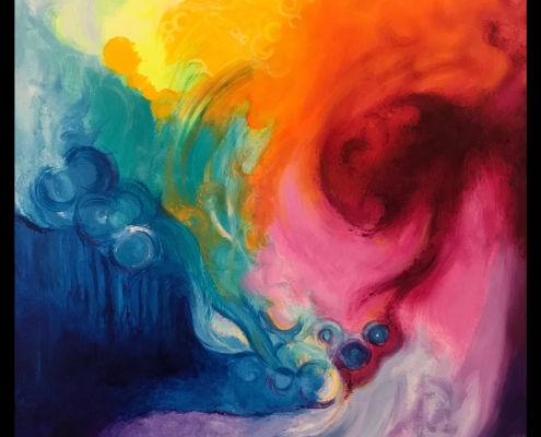 "Brushes & Strokes Abstract" by Sydney Millett